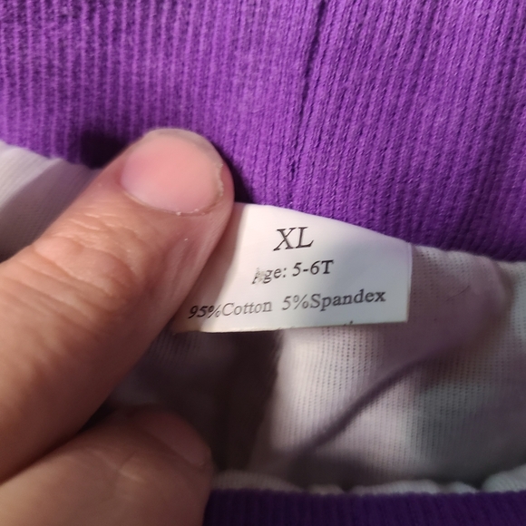 Kids Sparkly Purple Sequin Bell Bottoms - Picture 2 of 2